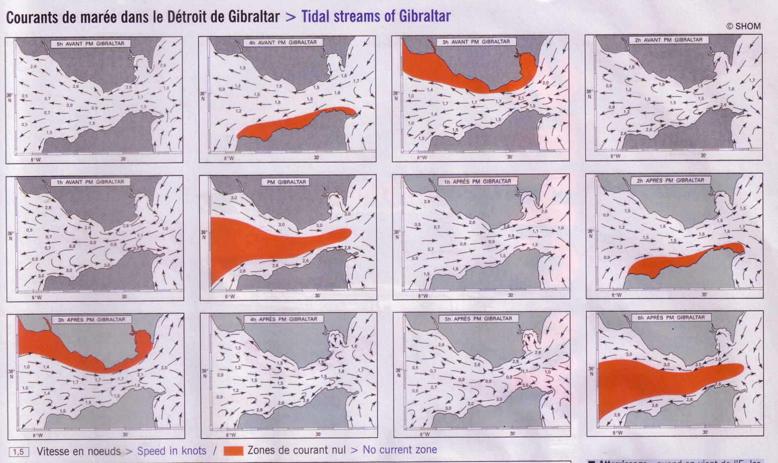 carte courants de mare dtroit de gibraltar